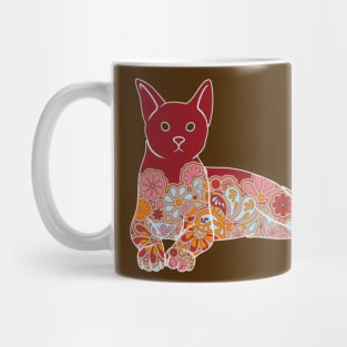 Elegant Relaxing Cat Mug